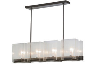 Ice Cube Eight Light Chandelier in Timeless Bronze (57|151139)