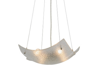 Crinkle Four Light Inverted Pendant in Brushed Nickel (57|149334)