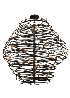 Cyclone 36 Light Chandelier in Black Metal (57|145021)