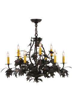 Oak Leaf & Acorn Nine Light Chandelier in Timeless Bronze (57|144383)