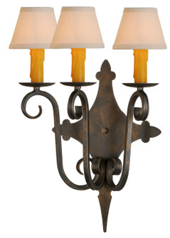 Angelique Three Light Wall Sconce in French Bronzed (57|143197)