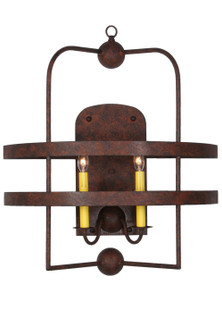 Aldari Two Light Wall Sconce in Red Rust (57|142242)