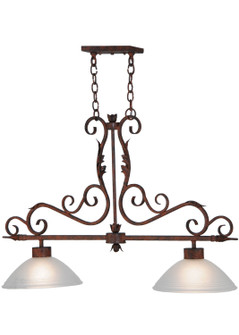 Zamora Two Light Island Pendant in Rust,Custom (57|141154)