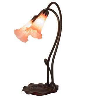Pink Pond Lily Two Light Accent Lamp in Mahogany Bronze (57|14110)