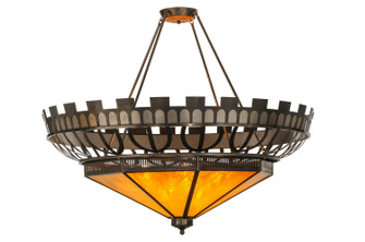 Davis Street 12 Light Inverted Pendant in Custom,Burnished Brass (57|141049)