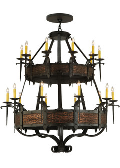 Costello 20 Light Chandelier in Burnished Copper,Wrought Iron (57|139252)