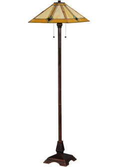 Diamond Mission Two Light Floor Lamp in Mahogany Bronze (57|138112)