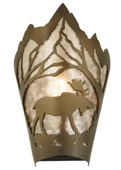 Moose At Dawn One Light Wall Sconce in Antique Copper (57|136672)