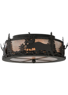 Moose At Dusk Two Light Flushmount in Oil Rubbed Bronze (57|136320)