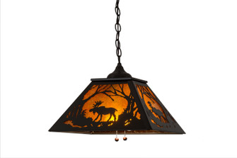 Moose At Dawn Two Light Pendant in Timeless Bronze (57|134409)