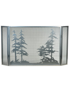 Tall Pines Fireplace Screen in Chrome (57|133721)
