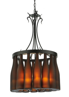 Tuscan Vineyard Five Light Chandelier in Craftsman Brown (57|133651)