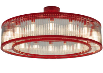 Marquee 16 Light Chandelier in Ruby Red/Clear Acrylic Tubes (57|132858)