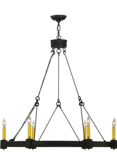 Kenosha Six Light Chandelier in Antique Iron Gate (57|131085)