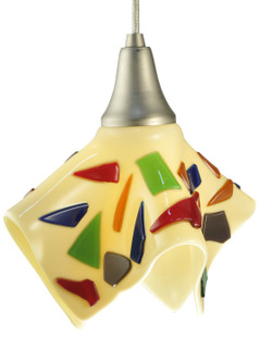 Metro Fusion One Light Mini Pendant in Beige/Multi Chips Random (57|129583)