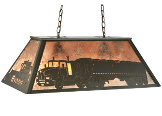 Personalized Six Light Oblong Pendant in Timeless Bronze (57|128638)