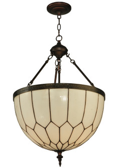 Vincent Three Light Inverted Pendant in Craftsman Brown (57|128612)