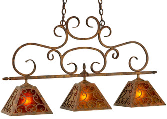 Bandolei Three Light Island Pendant in Red Rust,Custom (57|127374)