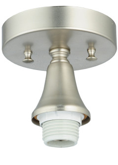 Amber/Green Pond Lily One Light Flushmount in Brushed Nickel (57|125804)