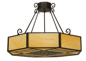 Lakeside Four Light Semi-Flushmount in Timeless Bronze (57|123527)