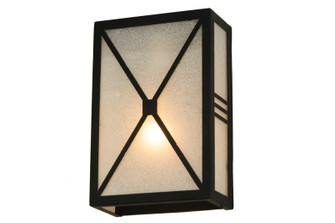 Whitewing One Light Wall Sconce in Black Metal (57|123381)