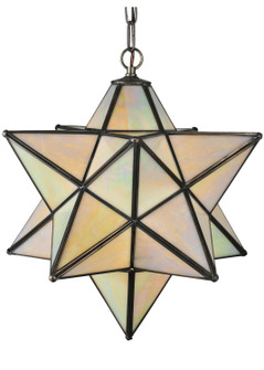 Moravian Star One Light Pendant in Mahogany Bronze (57|12114)