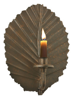 Nicotiana Leaf Wall Candle Holder in Wrought Iron (57|121102)