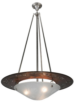 Metro Fusion Three Light Pendant in Transparent Copper,Brushed Nickel (57|120906)