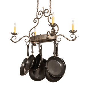 Eloise Four Light Pot Rack in French Bronzed (57|120245)