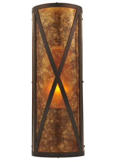 Saltire Craftsman One Light Wall Sconce in Mahogany Bronze (57|117850)