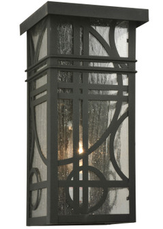 Revival One Light Wall Sconce in Black/Clear Seedy (57|116774)
