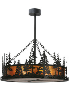 Tall Pines Four Light Inverted Pendant in Craftsman Brown (57|116636)
