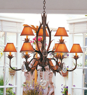 Slenderleaf Nine Light Chandelier in Crystal (57|115594)