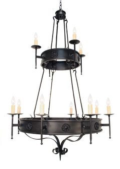 Lorenzo 12 Light Chandelier in Nickel (57|115508)