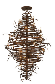 Cyclone 28 Light Chandelier in Black Metal,Rust,Custom (57|115340)