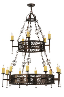 Toscano 15 Light Chandelier in Mahogany Bronze (57|115334)