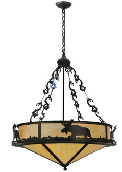 Lone Moose Four Light Inverted Pendant in Timeless Bronze (57|115033)