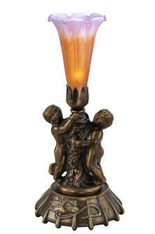 Amber/Purple One Light Mini Lamp in Antique Copper (57|11500)