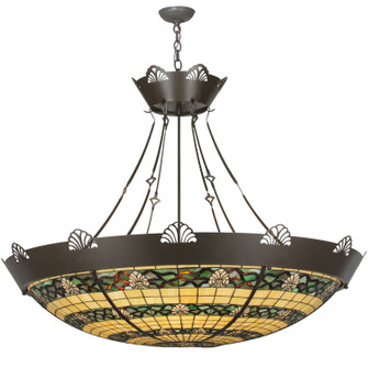 Shell And Ribbon Eight Light Inverted Pendant in Timeless Bronze (57|113950)
