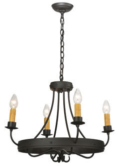 Franciscan Four Light Chandelier in Wrought Iron (57|112632)