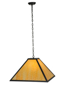 Gustav Mission One Light Pendant in Black Metal (57|111039)