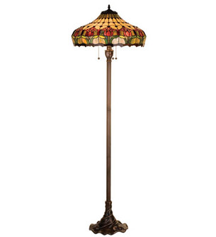 Colonial Tulip Floor Lamp in Craftsman Brown (57|11070)