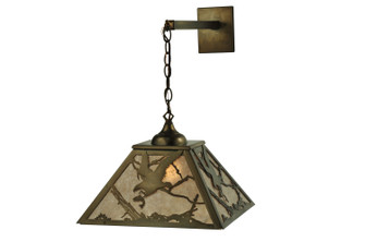 Strike Of The Eagle One Light Wall Sconce in Antique Copper/Silver Mica (57|110135)