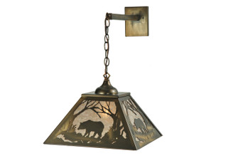 Bear At Dawn Two Light Wall Sconce in Antique Copper (57|110133)