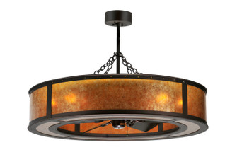 Smythe Craftsman Eight Light Chandelier in Mahogany Bronze (57|108445)