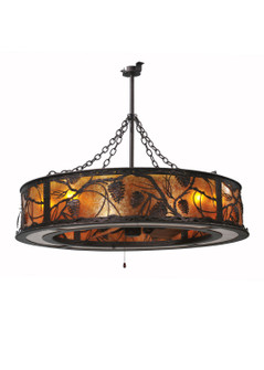 Whispering Pines Eight Light Chandel-Air in Mahogany Bronze (57|108443)