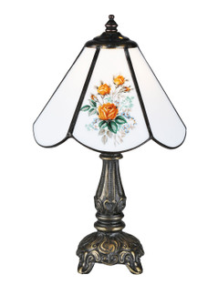 Rose Bouquet One Light Mini Lamp in Mahogany Bronze (57|107812)