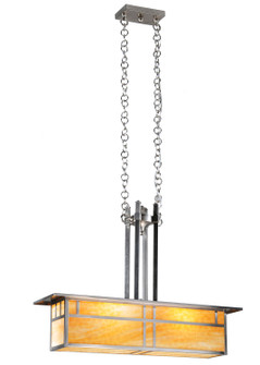 Double Bar Mission Two Light Island Pendant in Brushed Nickel (57|106377)