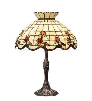 Roseborder Three Light Table Lamp in Mahogany Bronze (57|104175)