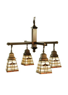 Arrowhead Mission Four Light Chandelier in Ca Beige Amber (57|103043)